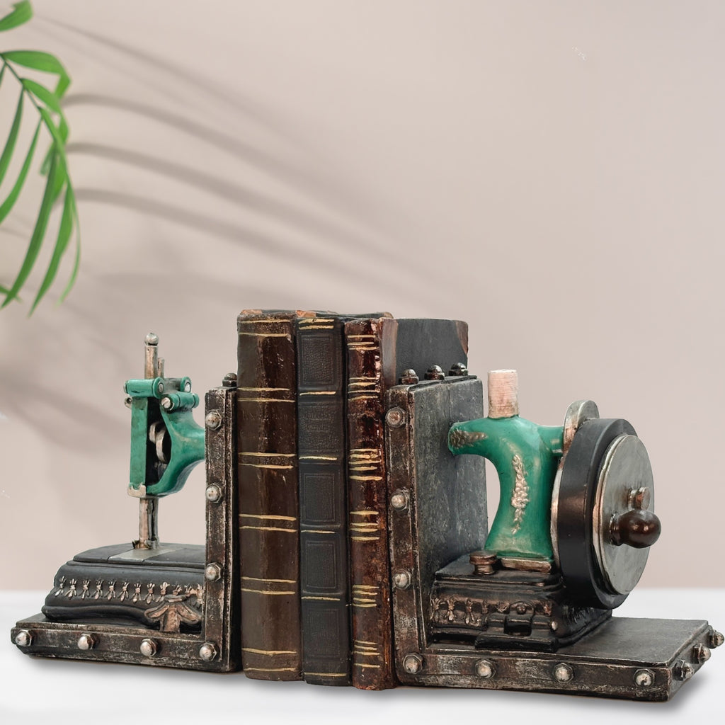 Vintage Sewing Machine Bookends
