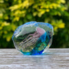 Pink Jellyfish in Blue Ice Ornament
