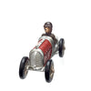 Dog Driving Retro Vintage Car Figurine
