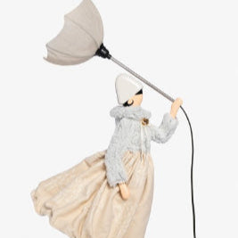Dolly Windswept Umbrella Lady Lamp