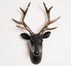 Black and Gold Deer Head