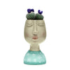 Face & Head Plant Pot  - Green