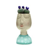 Face & Head Plant Pot  - Green