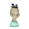Face & Head Plant Pot  - Green
