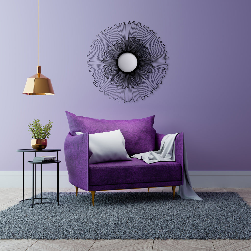 Kira - Delicate Black Wire Framed Mirror