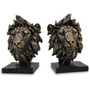 Majestic Lion Head Bookends