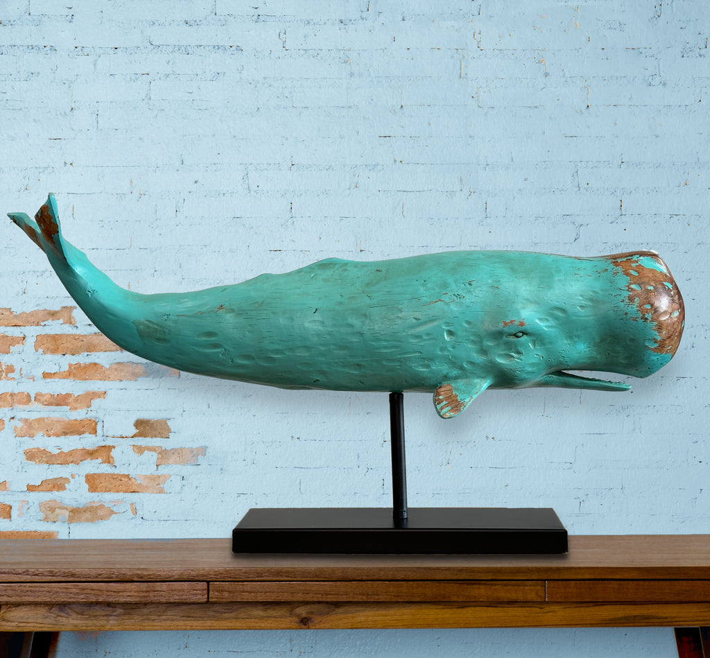 Large Whale Ornament (On Stand)