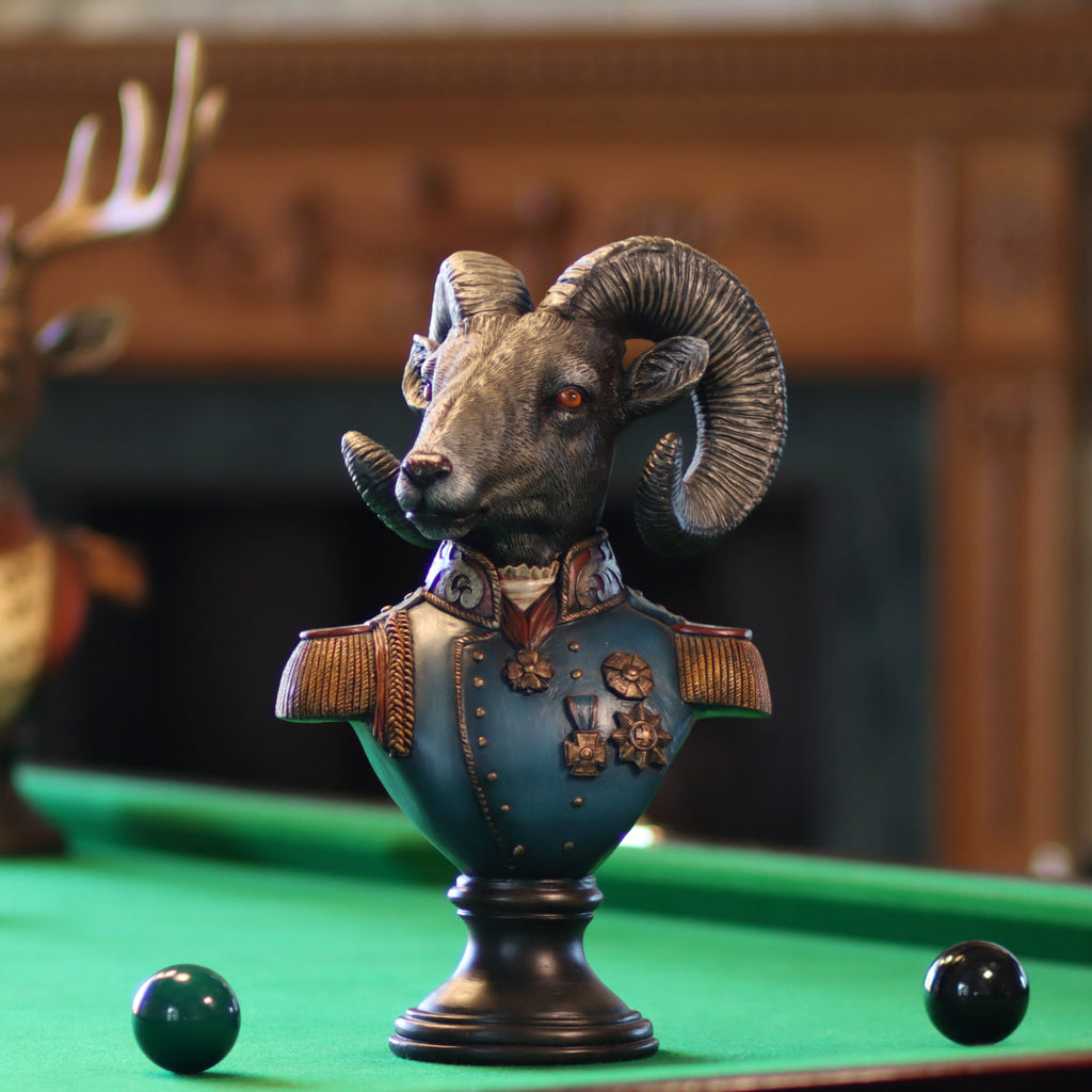 Dressed Ram Bust - Medium