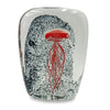 Orange Jellyfish In Ice Paperweight