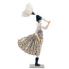 Riffe Windswept Umbrella Lady Lamp