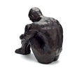 Large Antique Bronze effect  Sitting Man