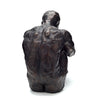 Large Antique Bronze effect  Sitting Man