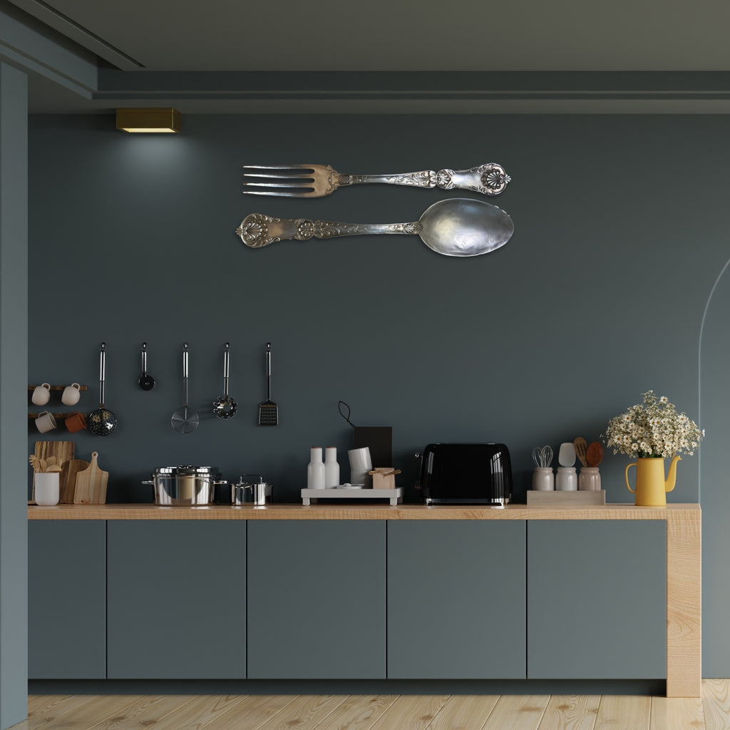 Giant Fork and Spoon Set