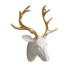 White and Gold Deer Head