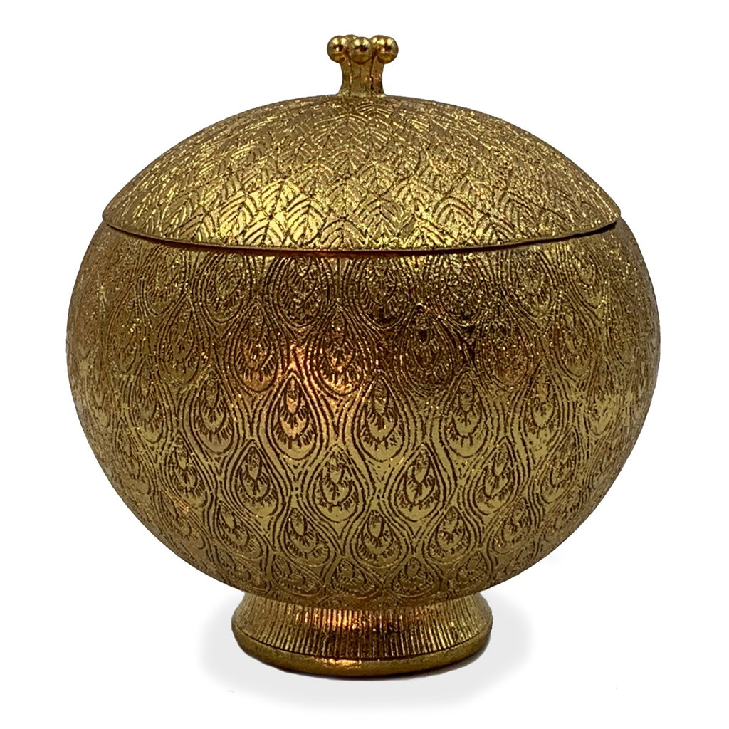 Elegant Gold Storage Pot