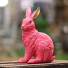 Posh Pets: Elegant Pink & Gold Rabbit Figurine