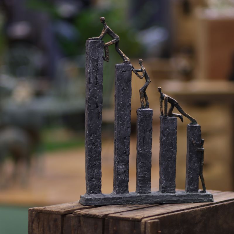 Stumbling Blocks Climbers Sculpture