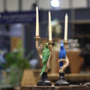 Green Cockatoo Candle Holder
