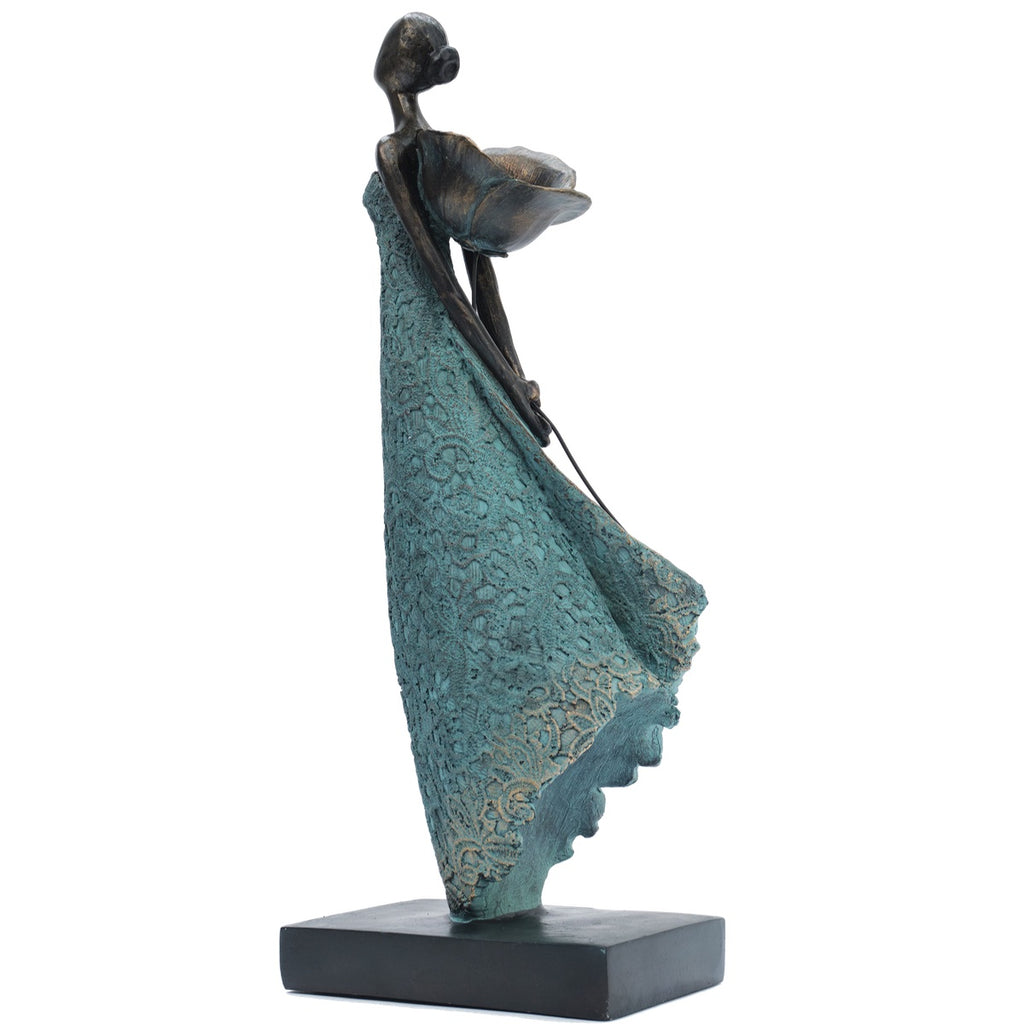 Poppy - Lady holding flower behind