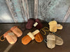 Baby Sheepskin Mittens on String- Grey