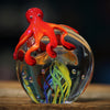 Red Twin Octopus Paperweight