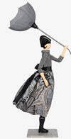 Saron Windswept Umbrella Lady lamp