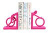 Cyclist Bookends – Luxurious Pink Velvet Finish