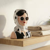 Audrey Lady Vase, Sculptural Face Vase, Modern Woman Head Planter.