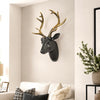 Black and Gold Deer Head