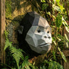 Origami Gorilla Head  | Quirky Animal Wall Art