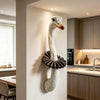 Matilda Ostrich Head - Wall Mount