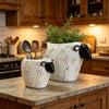 Stoneware Lamb (sheep) Vase