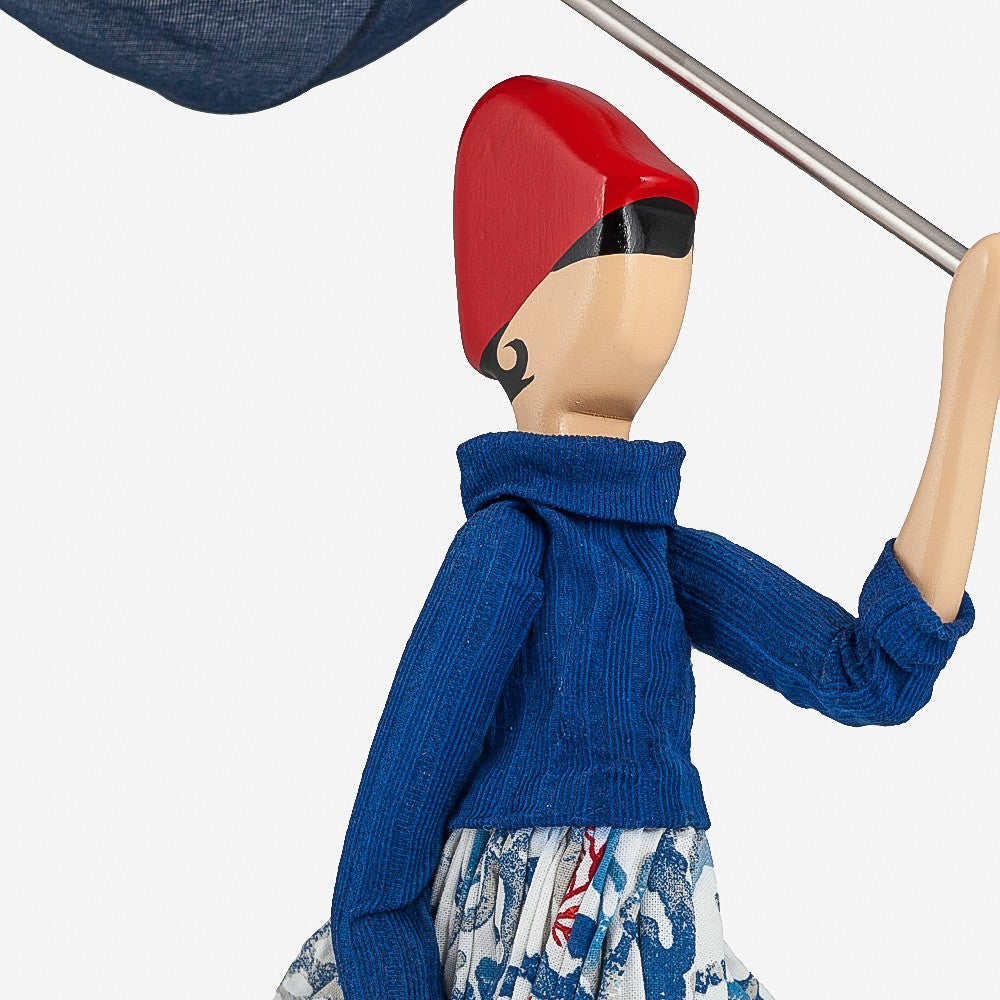 Koralia Windswept Umbrella Lady Lamp