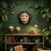 Origami Monkey Head  | Quirky Animal Wall Art