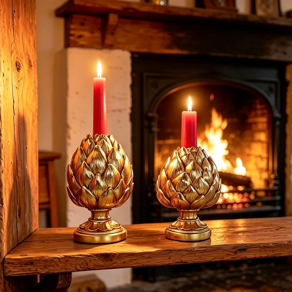 Artichoke Candle Holder - Set of 2