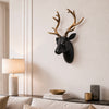 Black and Gold Deer Head