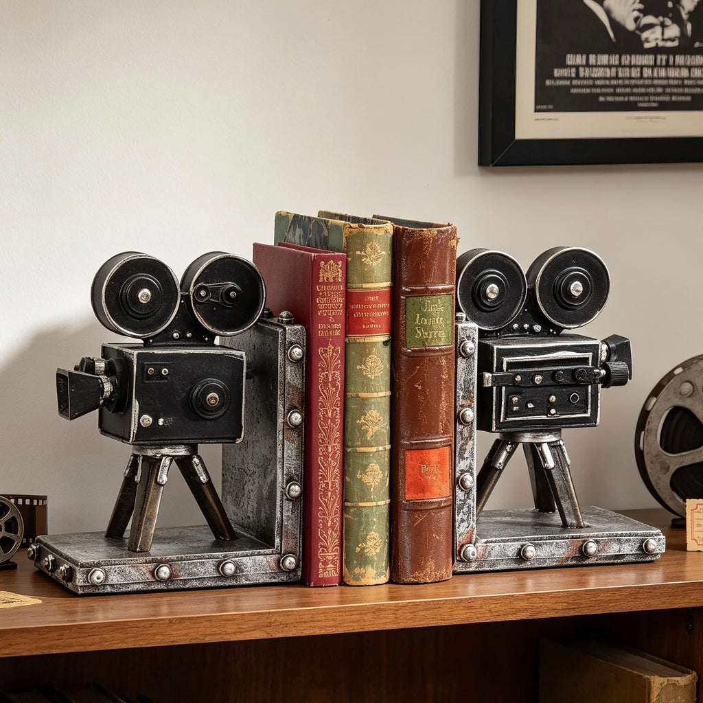 Vintage Camera Bookends