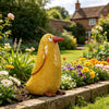 Yellow Crazy Bird | Quirky Bird Ornament for Home and Garden