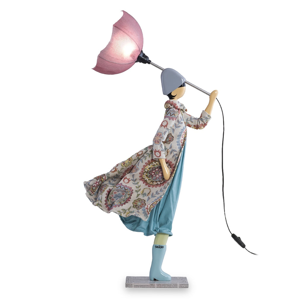 Alice Windswept Umbrella Lady Lamp