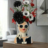 Audrey Lady Vase, Sculptural Face Vase, Modern Woman Head Planter.