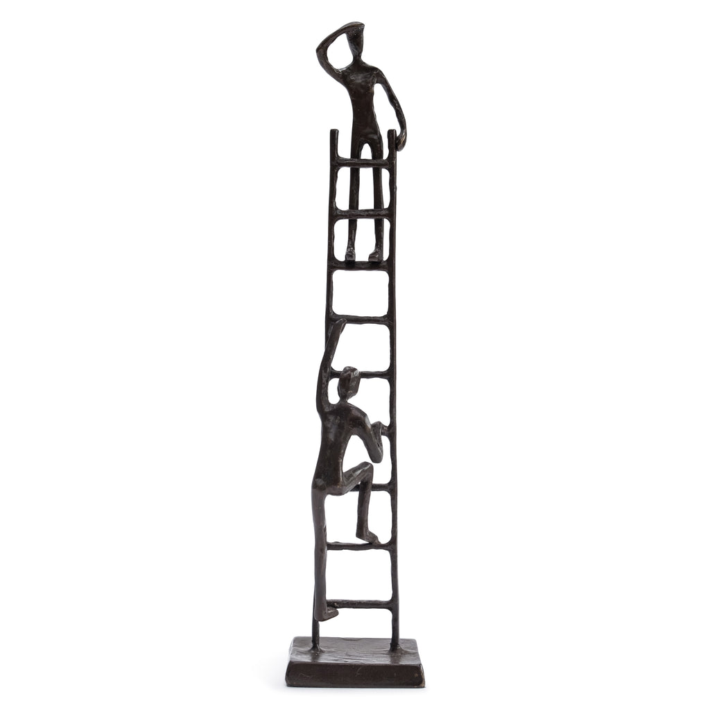 Solid Bronze Sculpture - "The Corporate Ladder"