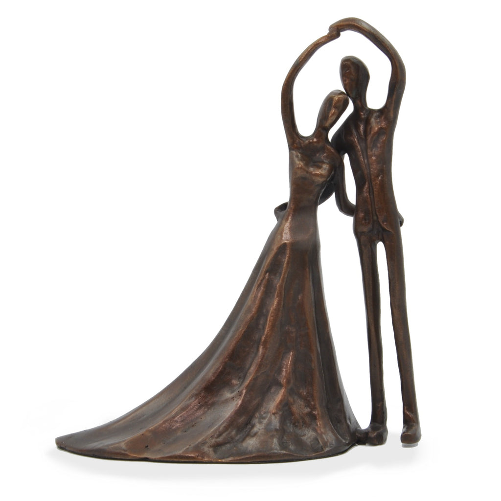 Solid Bronze Sculpture - Bride and Groom