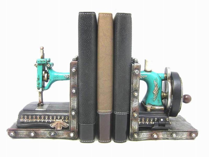 Vintage Sewing Machine Bookends