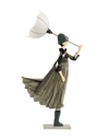 Cara Windswept Umbrella Lady Lamp