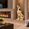 Harlequin Great Dane Figurine