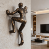 Cliff Climbing Man | Quirky Climbing Man Wall Art
