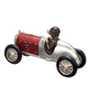 Dog Driving Retro Vintage Car Figurine