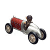 Dog Driving Retro Vintage Car Figurine