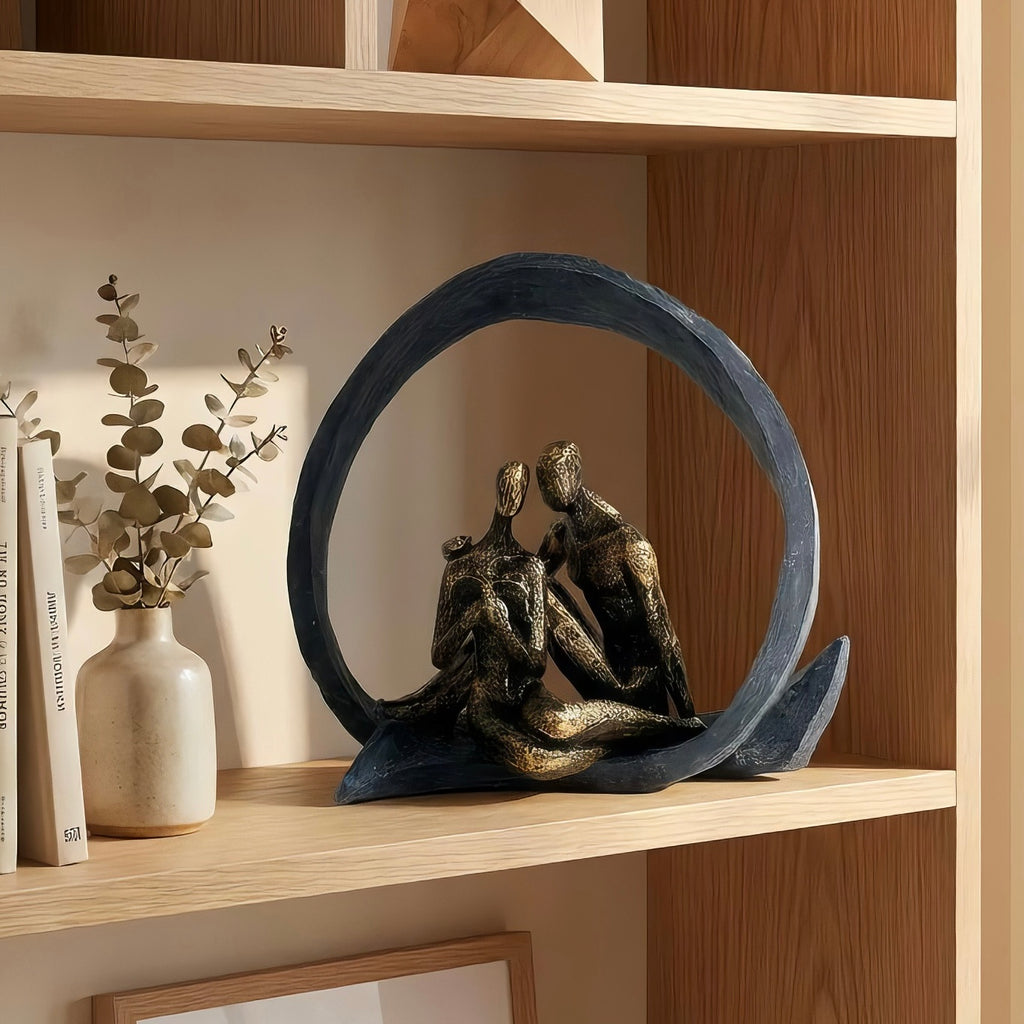 Shared Chapters|  | Contemporary Bronze Resin Sculpture For Stylish Homes