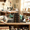 Vintage Sewing Machine Bookends